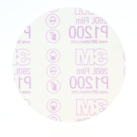 3M 260L 01321 Stikit Finishing Film Abrasive Disc, PSA, Aluminum Oxide P600, White, 6 in (7000118151) (400 Pack) - 3
