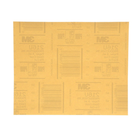 3M 216U 02536 Gold Abrasive Sheet, P800, 9 in x 11 in (7000118275) (25 Pack)