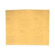 3M 216U 02537 Gold Abrasive Sheet, P600 Grade, 9 in x 11 in (7000118276) (250 Pack)