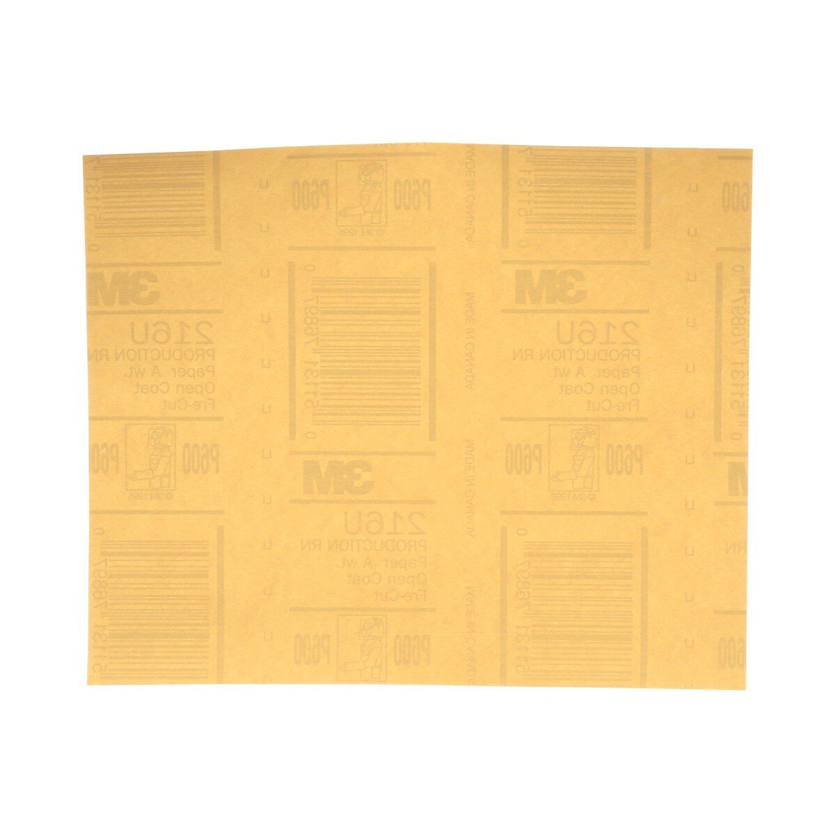 3M 216U 02537 Gold Abrasive Sheet, P600 Grade, 9 in x 11 in (7000118276) (250 Pack)