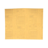 3M 216U 02537 Gold Abrasive Sheet, P600 Grade, 9 in x 11 in (7000118276) (250 Pack)