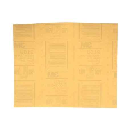 3M 216U 02537 Gold Abrasive Sheet, P600 Grade, 9 in x 11 in (7000118276) (250 Pack)