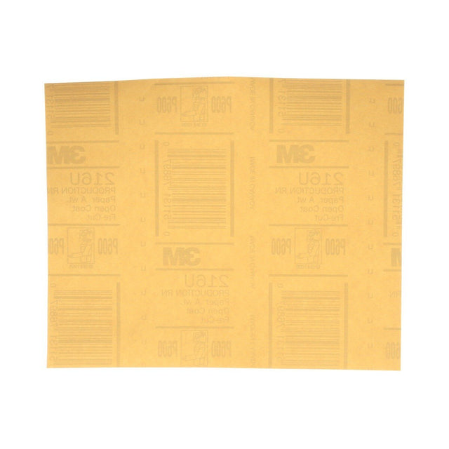 3M 216U 02537 Gold Abrasive Sheet, P600 Grade, 9 in x 11 in (7000118276) (250 Pack)