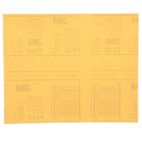 3M 216U 02543 Gold Abrasive Sheet, Aluminum Oxide P240, 9 in x 11 in (7000118282) (250 Pack)
