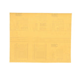 3M 216U 02544 Gold Abrasive Sheet, P220, 9 in x 11 in, Gold (7000118283) (1250 Pack)