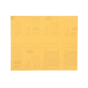 3M 216U 02545 Gold Abrasive Sheet, P180 Grade, 9 in x 11 in (7000118284) (250 Pack)