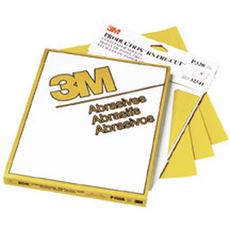 3M 216U 02549 Gold Abrasive Sheet, P80 Grade, 9 in x 11 in (7000118288) (250 Pack) - 2