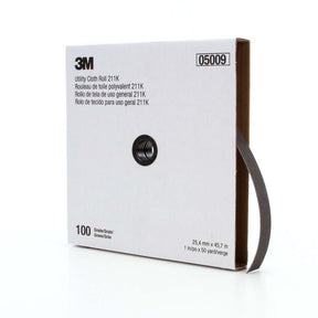 3M 211K Utility Cloth Roll , 100 Grit J-Weight, 1-1/2 in x 50 yd, Aluminum Oxide Full-Flex (7000118333)