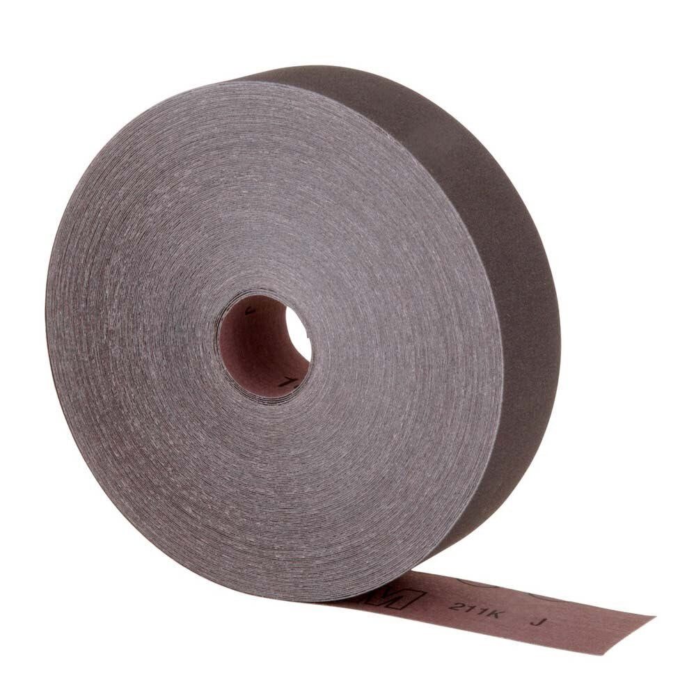 3M 211K Utility Cloth Roll , Aluminum Oxide, 2" Width x 50yd Length, 100 Grit (7000118334)  - (5Pack) - 3