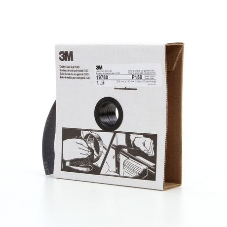 3M 314D Utility Cloth, P150 J-weight, 1 in x 20 yd (7000118502)  - (5Pack) - 3