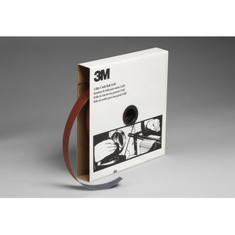 3M 314D Utility Cloth Roll, Aluminum Oxide Abrasive, P100 J Weight, Maroon, 1 in x 50 yd (7000118513)  - (5Pack)