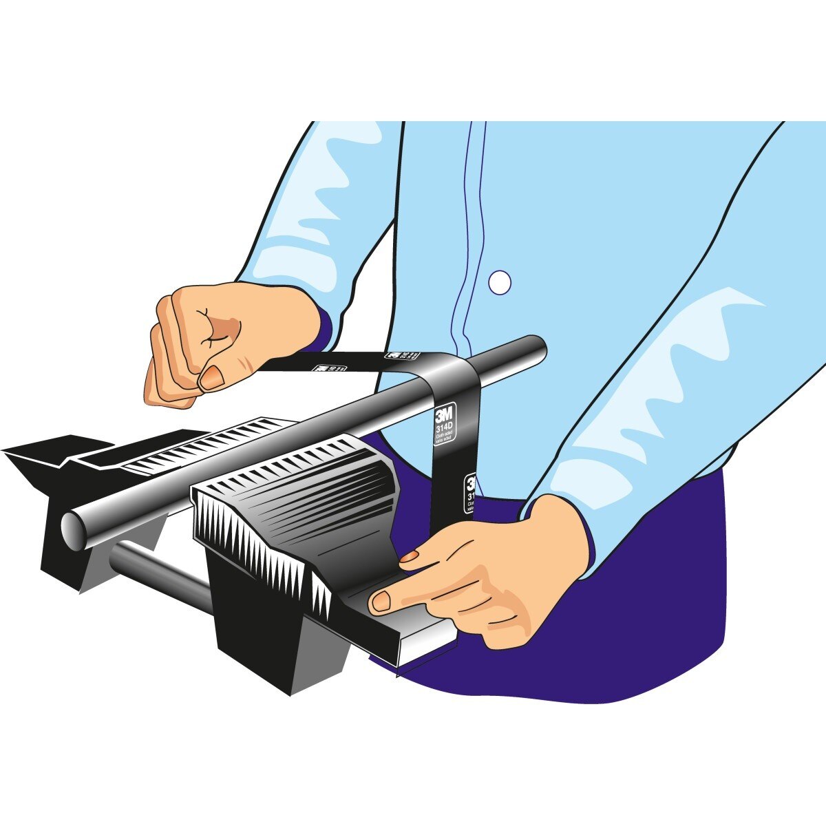 3M 314D Utility Cloth Roll, Aluminum Oxide, P60, X-weight, 1 in x 50 yd (7000118515) (25 Pack) - 2