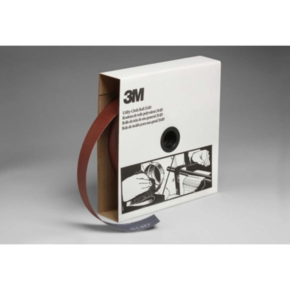 3M 314D Utility Cloth Roll , P150 J-weight, 1-1/2 in x 50 yd (7000118528)