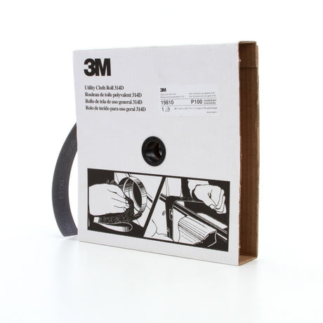 3M 314D Utility Cloth, P100 J-weight, 1-1/2 in x 50 yd (7000118530)  - (5Pack) - 3