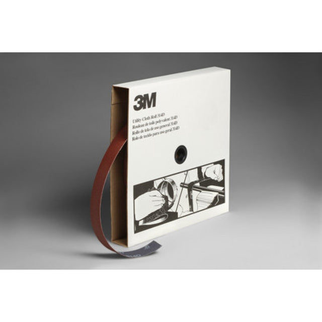 3M 314D Utility Cloth Roll, P50 X-weight, Aluminum Oxide, Maroon, 1.5 in x 50 yd (7000118533)  - (5Pack)