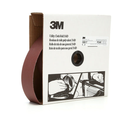 3M 314D Utility Cloth, P240 J-weight, 2 in x 50 yd (7000118537)  - (5Pack)