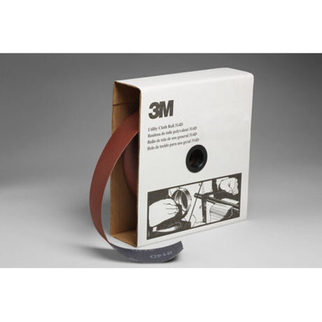 3M 314D Utility Cloth Roll, Aluminum Oxide P100 J-weight Maroon, 2 in x 50 yd (7000118542)  - (5Pack)