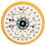 3M 20425 Hookit Soft Disc Pad, Hook and Loop Attachment, Soft, Yellow, 6 in x 1/2 in, 25 Holes (7000118613)  - (10Pack)
