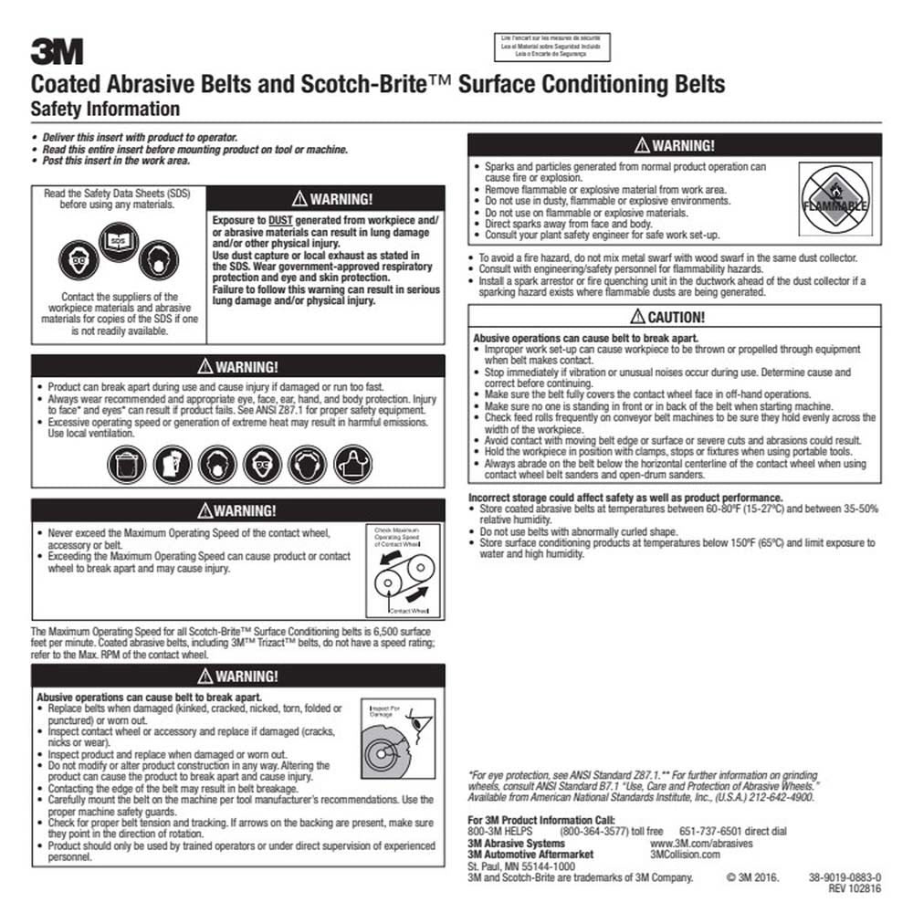 3M 237AA Trizact Cloth Belt , 3 in x 10-11/16 in A16 X-Weight Full-Flex (7000118695) (200 Pack) - 3