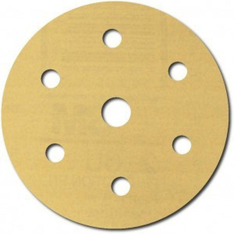 3M 236U 00979 Hookit Gold Abrasive Disc, Aluminum Oxide P180, 6 in (7000118754) (100 Pack) - 3