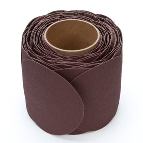 3M 341D Stikit Cloth Disc Roll, PSA, Aluminum Oxide, 80 Grit, X Weight, Brown, 5 in, No Hole, Die 500X, 100 Discs per Roll (7000118783)  - (4Pack)