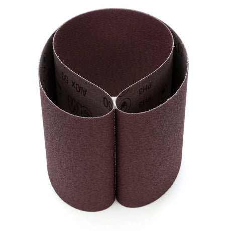 3M 341D Cloth Belt, Aluminum Oxide 80 Grit X-weight Brown 6 in x 48 in Film-lok Single-flex (7000118866) (20 Pack)