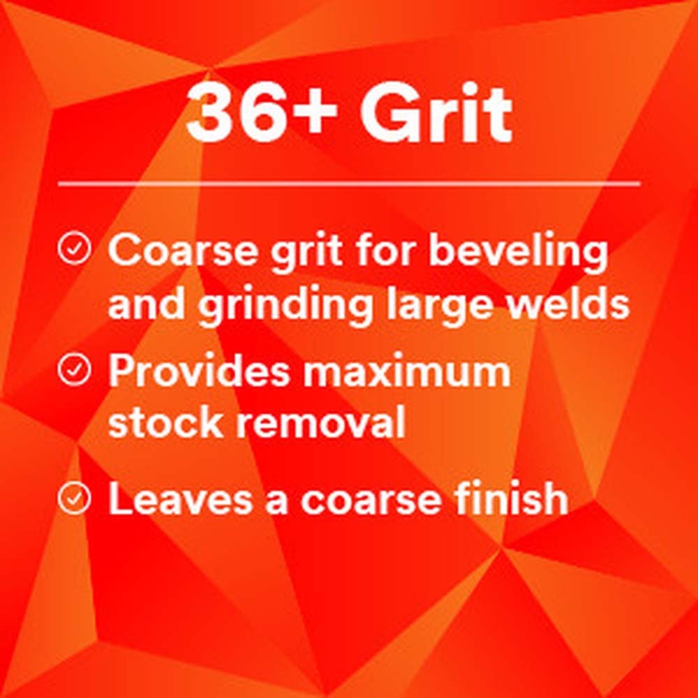 3M 982C Cubitron II Fibre Disc 7 in. GL Quick Change 36+ Grit Precision-Shaped Grain Abrasive Discs for Heavy Grinding, Deburring, Beveling, Finishing, and Weld Removal (7000119163) (100 Pack) - 8
