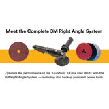 3M 982C Cubitron II Fibre Disc 7 in. GL Quick Change 36+ Grit Precision-Shaped Grain Abrasive Discs for Heavy Grinding, Deburring, Beveling, Finishing, and Weld Removal (7000119163) (100 Pack) - 10