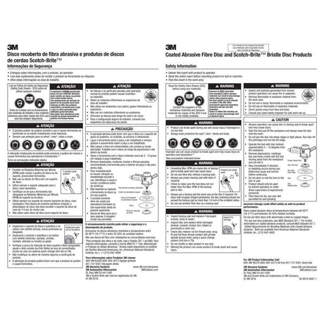 3M 982C Cubitron II Fibre Disc , 4-1/2 in x 7/8 in, 60+ Grit Precision-Shaped Grain for Heavy Grinding, Deburring, Beveling and Weld Removal (7000119196) (25 Pack) - 7