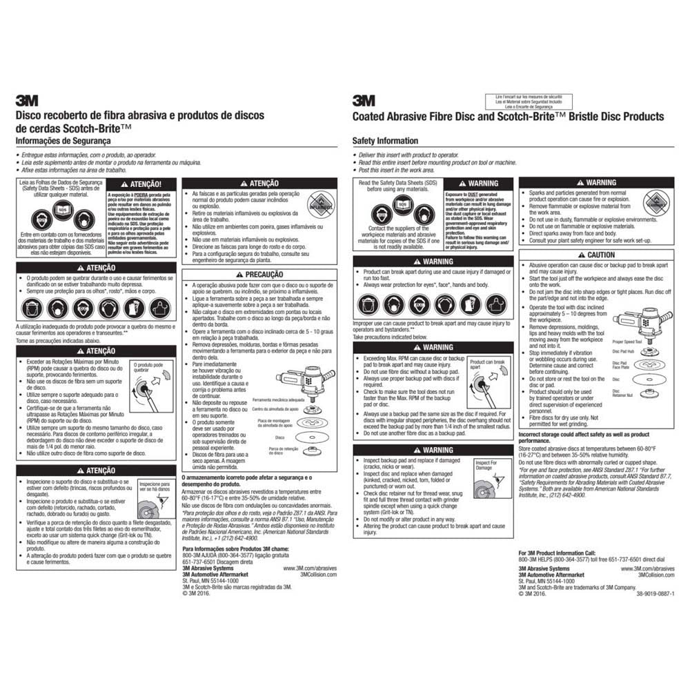3M 982C Cubitron II Fibre Disc , 4-1/2 in x 7/8 in, 60+ Grit Precision-Shaped Grain for Heavy Grinding, Deburring, Beveling and Weld Removal (7000119196) (100 Pack) - 7