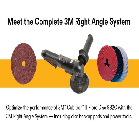 3M 982C Cubitron II Fibre Disc , 60+ Grit, TN Quick Change, 4-1/2 in, Die TN450E (7000119203) (25 Pack) - 3