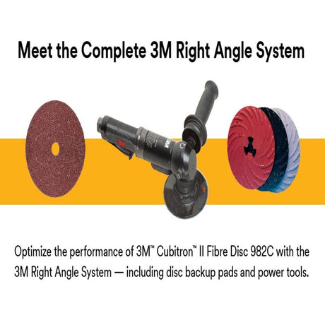 3M 982C Cubitron II Fibre Disc , 60+ Grit, TN Quick Change, 4-1/2 in, Die TN450E (7000119203) (100 Pack) - 3