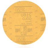 3M 216U 00973 Hookit Gold Disc, Aluminum Oxide, P400, 6 in (7000119685) (400 Pack) - 2