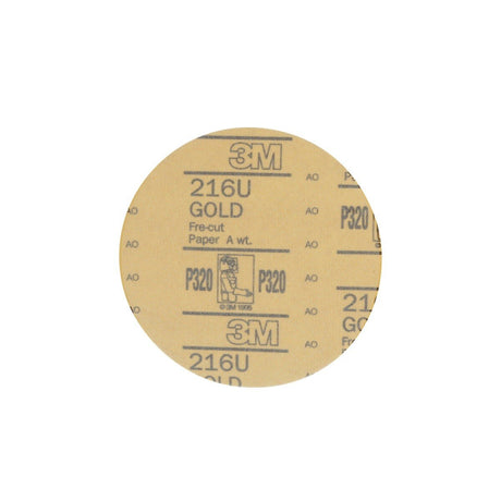 3M 216U 00975 Hookit Gold Disc, Aluminum Oxide P320, 6 in (7000119687) (100 Pack) - 3