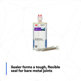 3M Bare-Metal Seam Sealer, Two-Part Self-Mixing Epoxy, Non-Sag, Beige, 200 mL Cartridge (08310) (7000119690)  - (6Pack) - 4