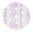 3M 01069 Hookit Finishing Film Abrasive Disc, Dust Free, P1000, White, 6 in, 7 Hole (7000119693) (400 Pack)