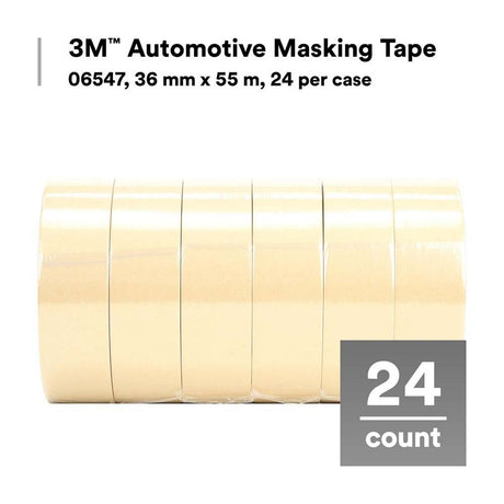 3M 06547 Automotive Masking Tape, 36 mm x 55 m (7000119726) - 2