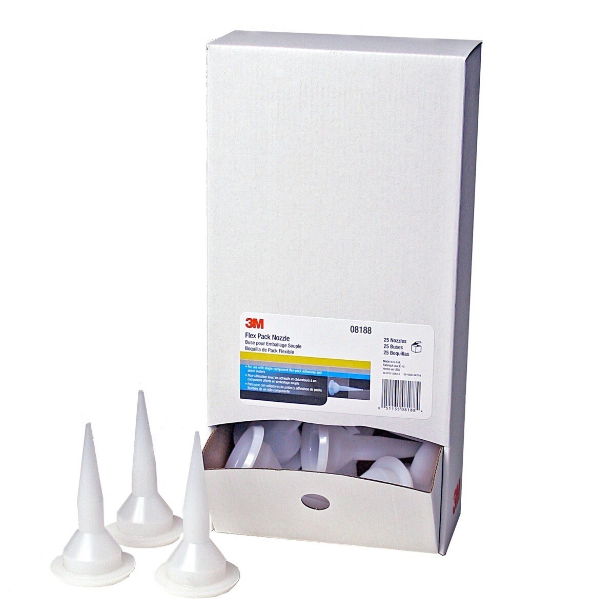 3M 08188 Flex Pack Nozzle (7000119729) (150 Pack) - 2