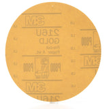 3M 216U 00922 Hookit Gold Disc, Aluminum Oxide P800, Gold, 6 in, Hook and Loop Paper Abrasive Disc (7000119733) (50 Pack)