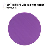 3M Hookit Painters Abrasive Disc Back-up Pad, Soft Density Foam, Black, 6 in (05778) (7000119757)  - (10Pack) - 7