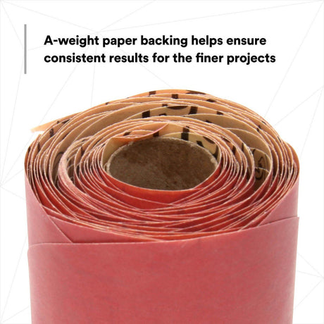3M 316U 01105 Stikit Red Abrasive Sanding Disc Roll, PSA No Hole, Aluminum Oxide P800, Red, 6 in (7000119762) (600 Pack) - 4