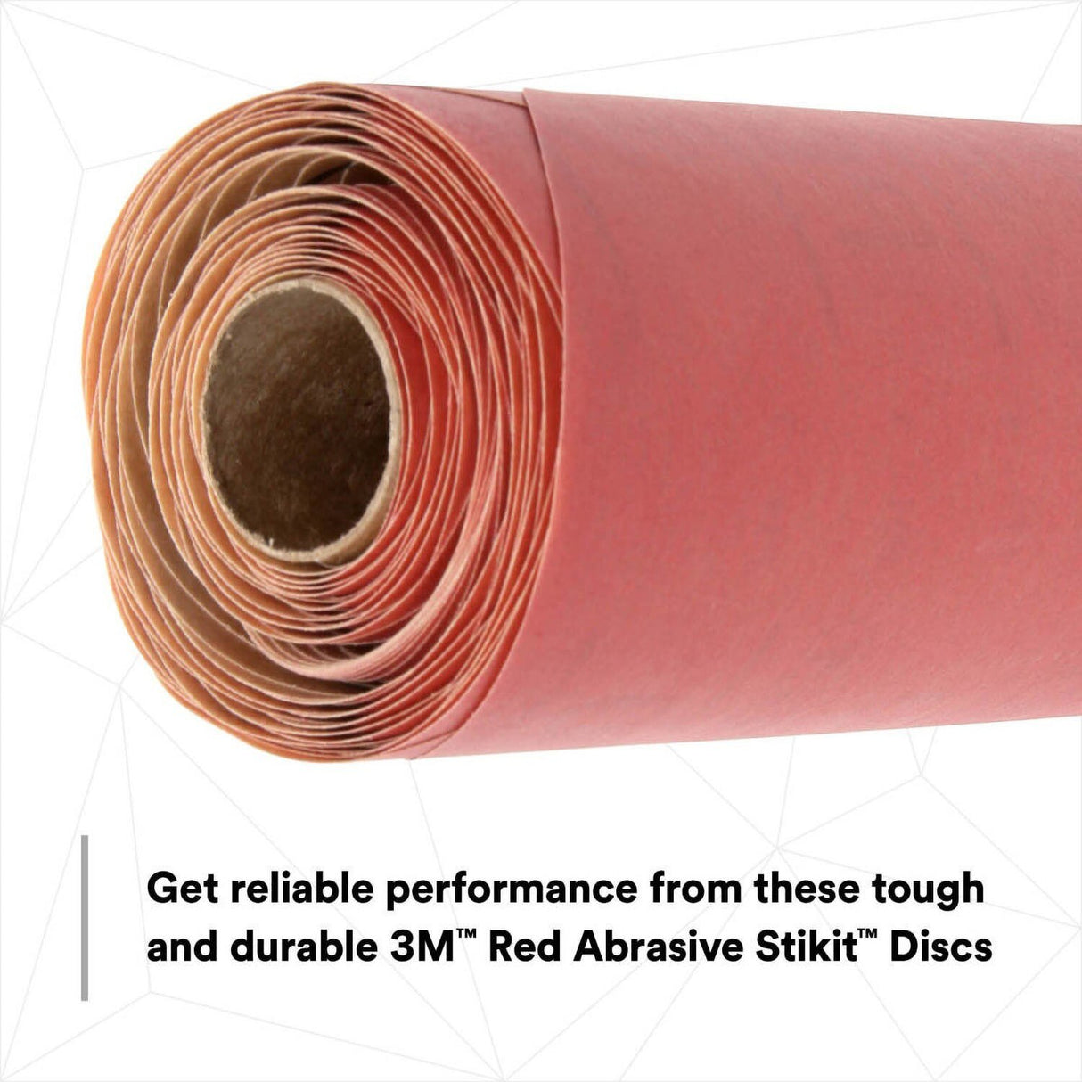 3M 316U 01106 Stikit Red Abrasive Disc, PSA, Aluminum Oxide P600, 6 in (7000119763) (600 Pack) - 4