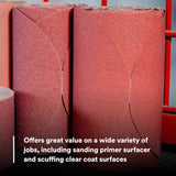 3M 316U 01106 Stikit Red Abrasive Disc, PSA, Aluminum Oxide P600, 6 in (7000119763) (600 Pack) - 7
