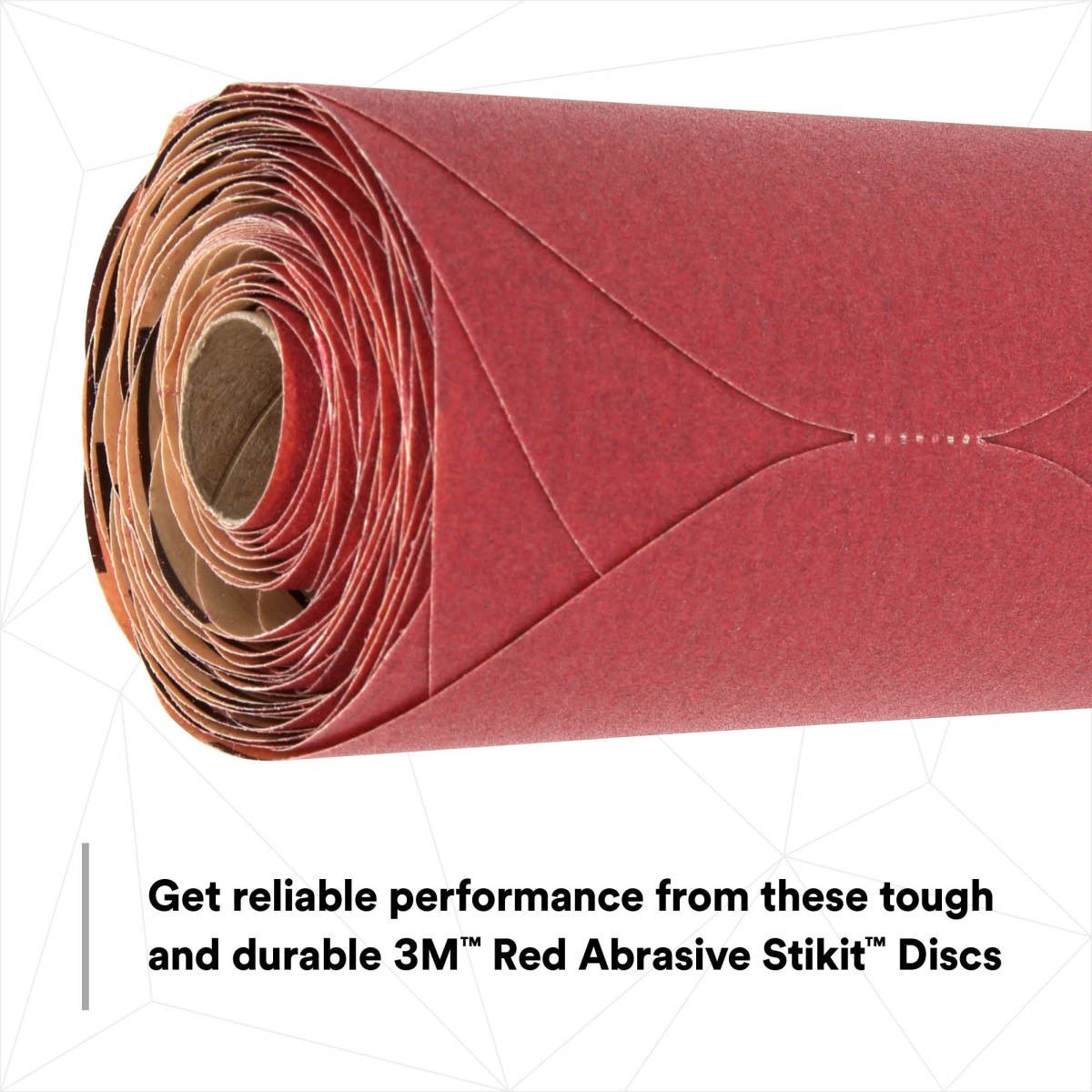 3M 316U 01113 Stikit Red Abrasive Disc, PSA, Aluminum Oxide, P150, 6 in (7000119770) (100 Pack) - 4