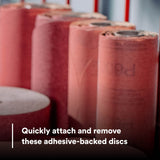 3M 316U 01113 Stikit Red Abrasive Disc, PSA, Aluminum Oxide, P150, 6 in (7000119770) (100 Pack) - 7
