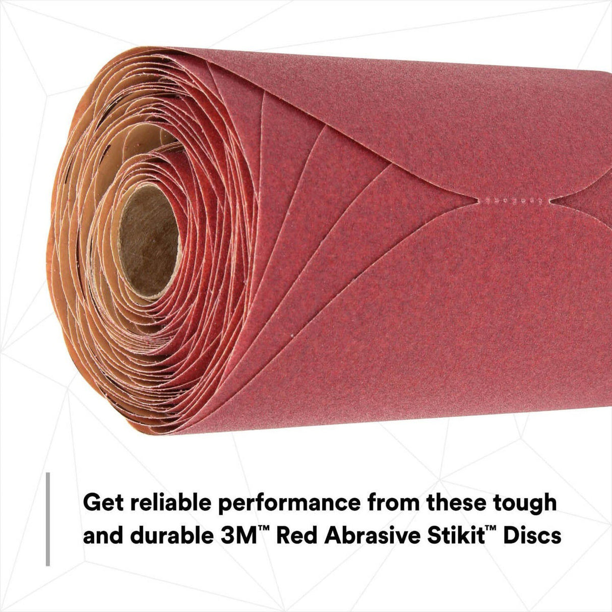 3M 316U 01114 Stikit Red Abrasive Sanding Disc, PSA, No Hole, Aluminum Oxide P120, Red, 6 in (7000119771) (600 Pack) - 4