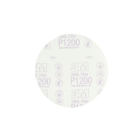 3M 260L 01103 Hookit Red Finishing Film Abrasive Disc, P1200, 6 in for Auto Sanding (7000119775) (100 Pack)