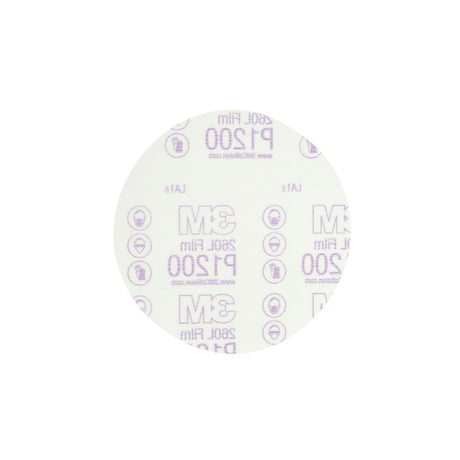 3M 260L 01103 Hookit Red Finishing Film Abrasive Disc, P1200, 6 in for Auto Sanding (7000119775) (100 Pack) - 2