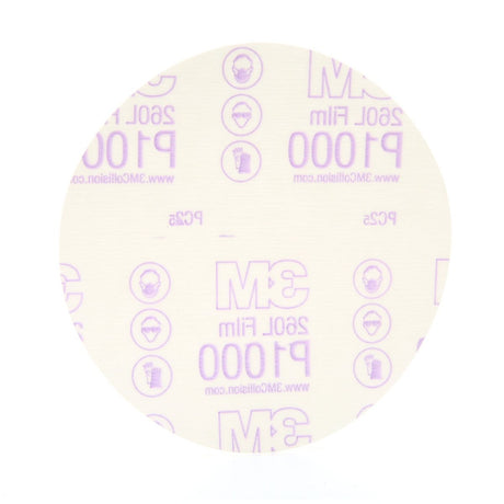 3M 260L 01104 Hookit Red Finishing Film Abrasive Disc, P1000, Red, 6 in (7000119776) (100 Pack) - 2