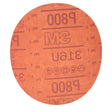 3M 316U 01187 Hookit Red Abrasive Disc, No Hole, Aluminum Oxide P800, 6 in (7000119779) (300 Pack)